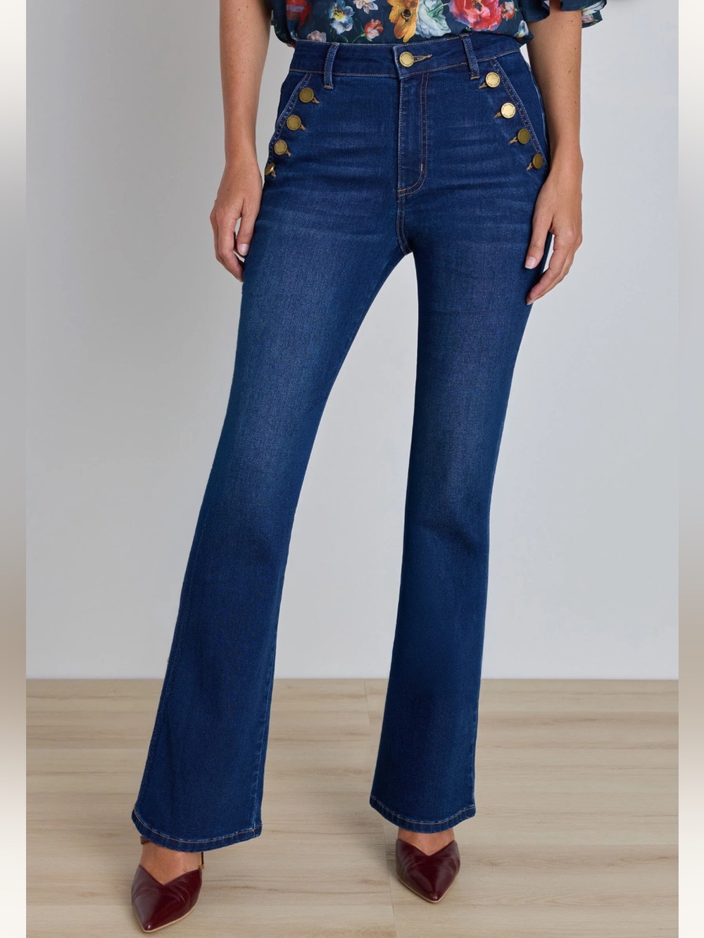 Noli Shop ALLEGRA BOOTCUT JEANS in color DARK WASH size 25 NWT